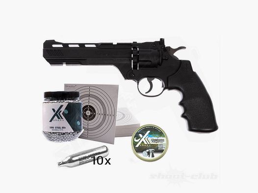Crosman Crosman Vigilante Co2 Revolver 4,5 mm Diabolo und Stahlkugeln