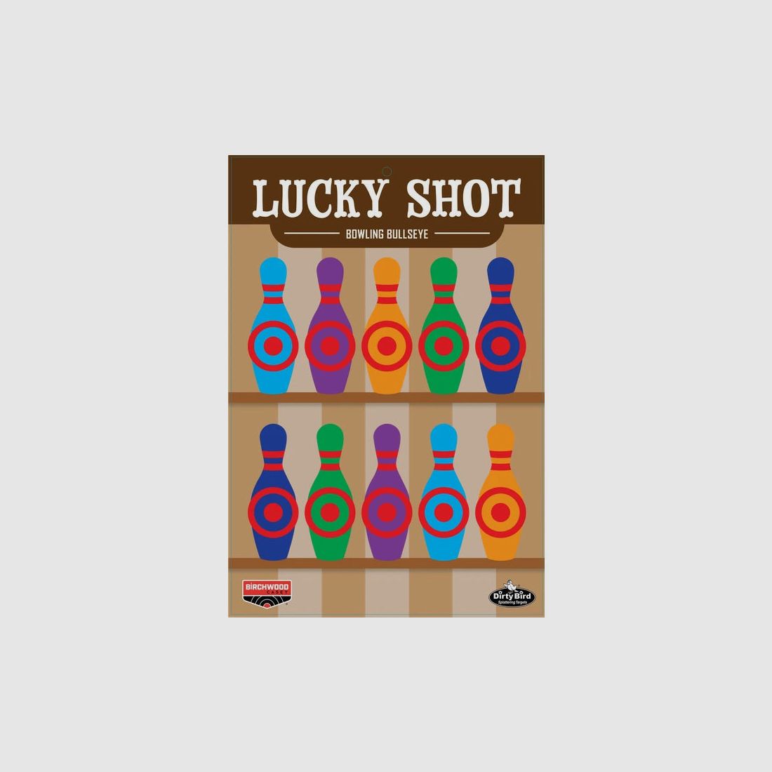 Birchwood Casey DIRTY BIRD Lucky Shot Bowling Pins 12 x 18 Zoll 6er-Pack BC-35773