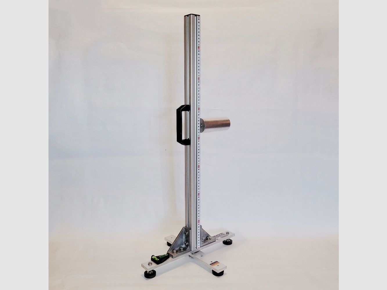 KGF Auflagestativ - Auflageständer Alu X-800-Pro mit Buchenholz-Auflage, klappbar, Waage, Griff und Maßband