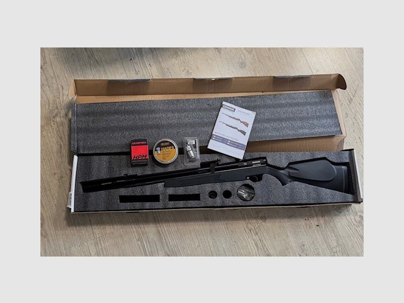 Diana Stormrider Schwarz Pressluftgewehr Kaliber 5,5, NEU, mit Regulator, Exportventil, 500 Diabolo und Halterung für Zielfernrohr
