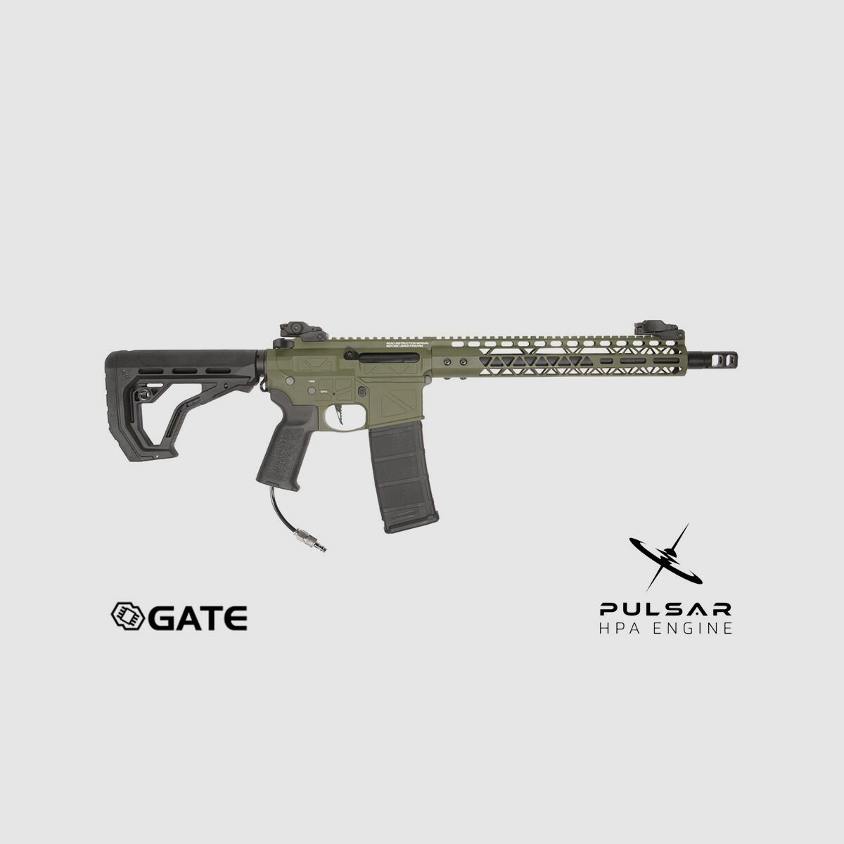 GP R15 FREYA Skeleton 13" gen.2 Mlok FREYA ALPHA Oliv HPA Softair Gewehr Frei ab 18 Jahren | Delta Armory