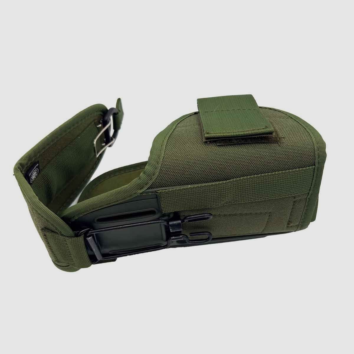 Verstellbares taktisches Holster für Pistolen mit Licht,- / Lasermodul Full Size L/Auto bis 5" Schwarz Linkshänder