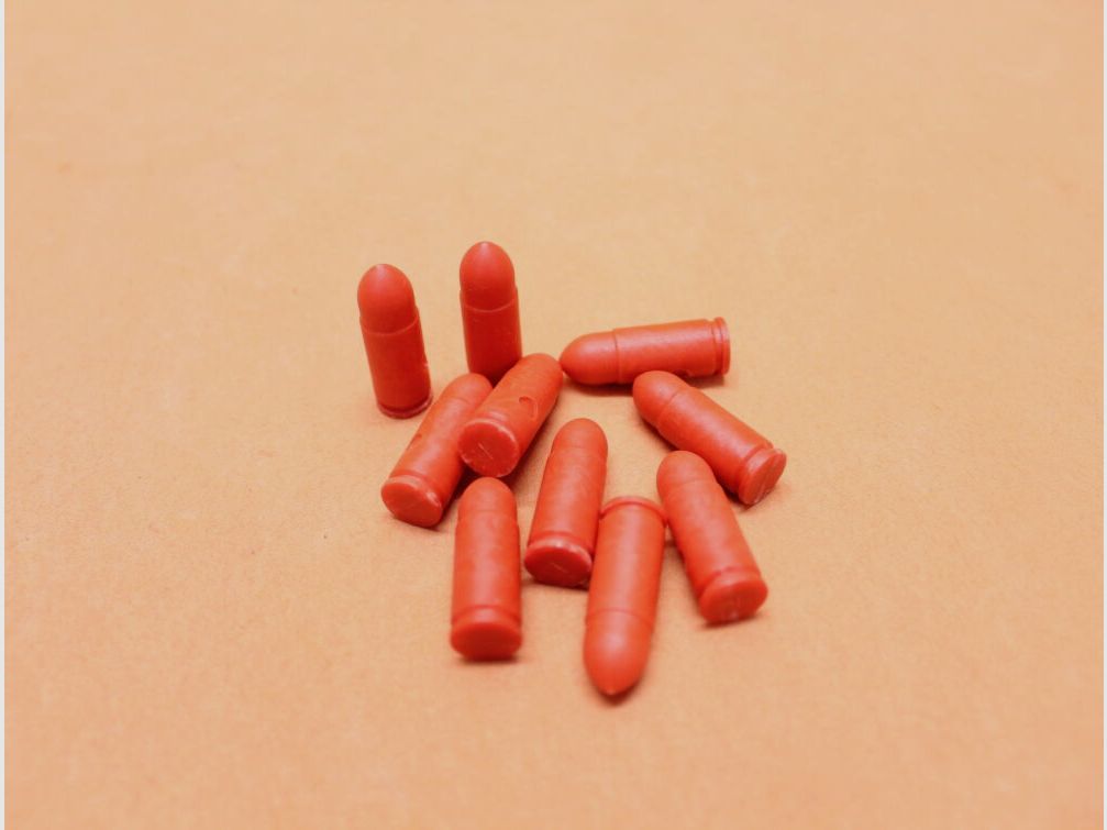 FAB Defense FAB Defense PDA: Nabój manipulacyjny 9mmLuger Polymer czerwony/ Praktyczna amunicja treningowa VE 10 sztuk