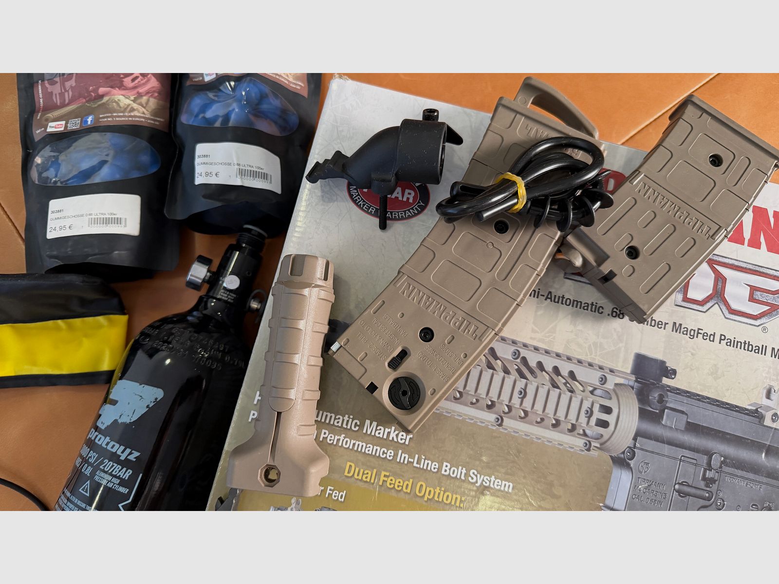 Tippmann TMC .68 RAM Markierer / M4 Carbine Set – viel Zubehör – sehr guter Zustand