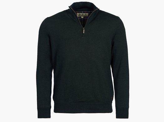 barbour gamlan half zip olive
