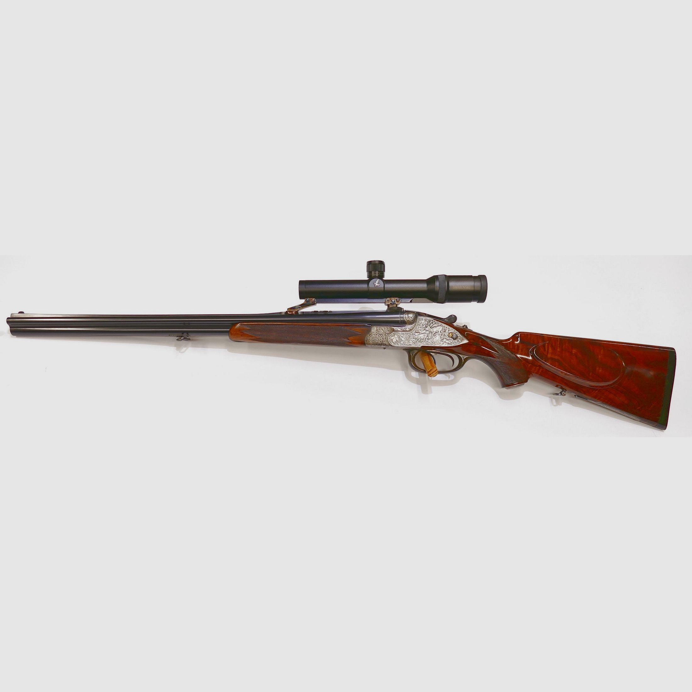 Ziegenhahn lusso lunghe piastre laterali 8x57JRS, 16/70 doppietta