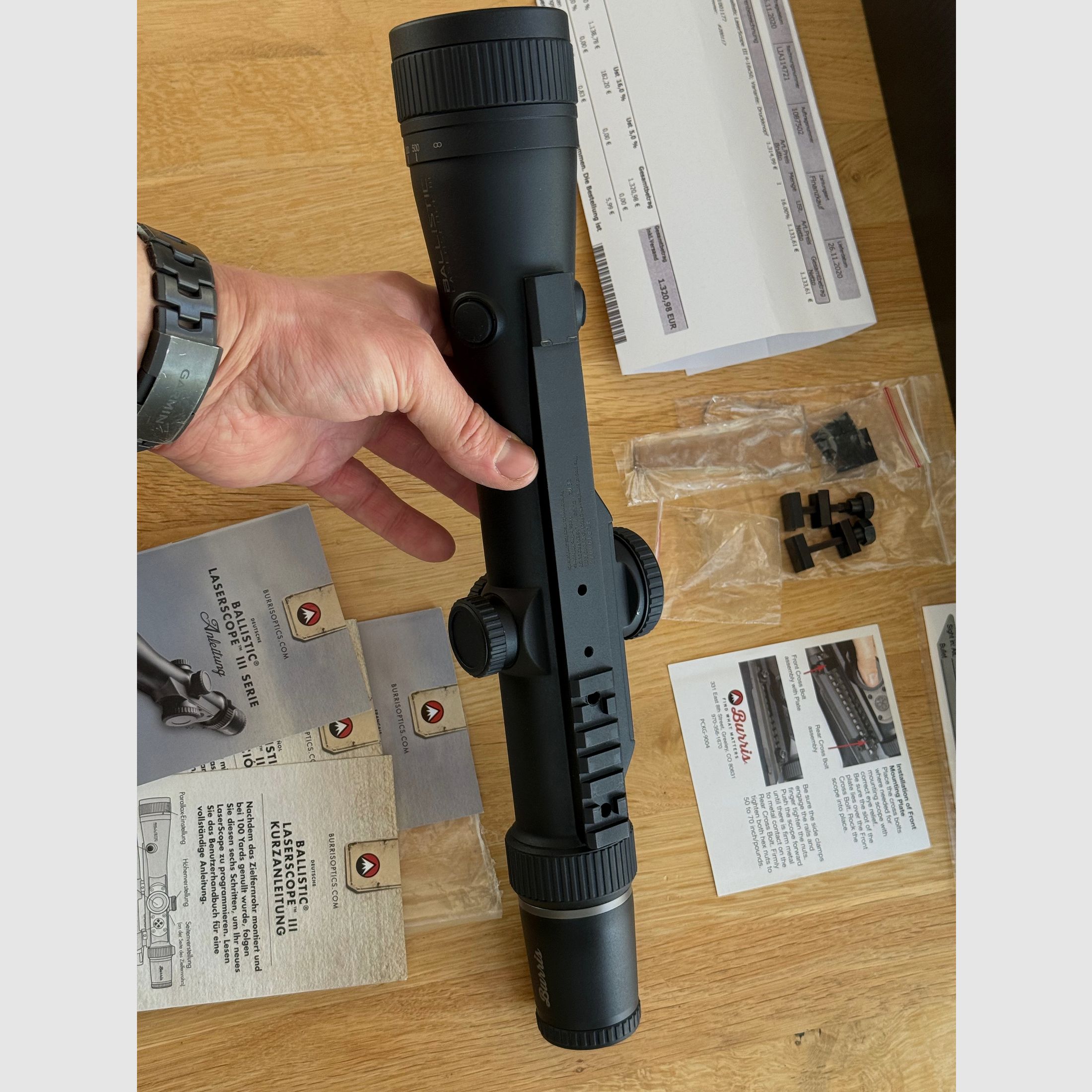 Burris Ballistic Laserscope 3 III 4-16x50 No 308 PRC Tikka 223 Creedmoor FPVO Wärmebild Nachtsicht Leica Swarovski Zeiss Kahles