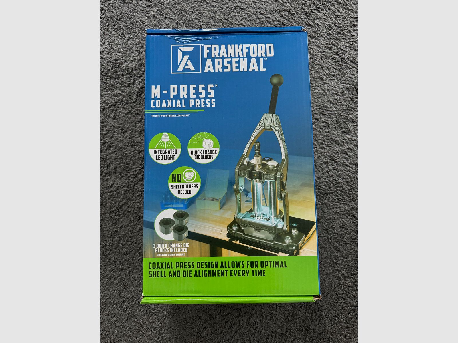 Neu OVP Frankford Arsenal M-Press Koaxial-Ladepresse
