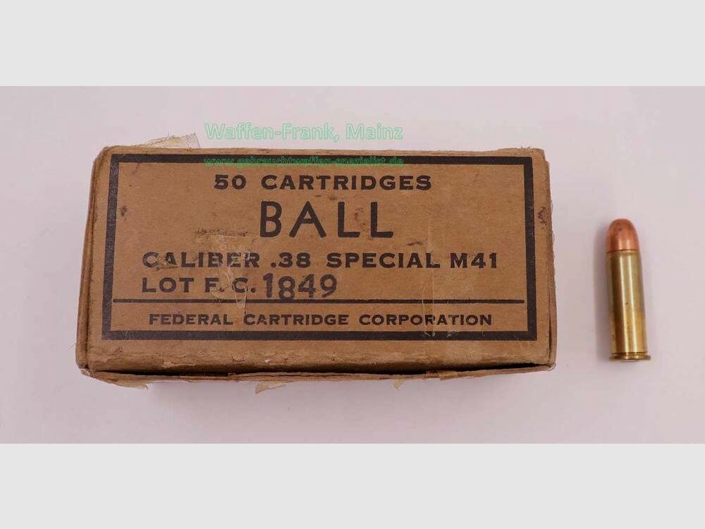 Federal / USA cartuchos de revólver .38 special/M41