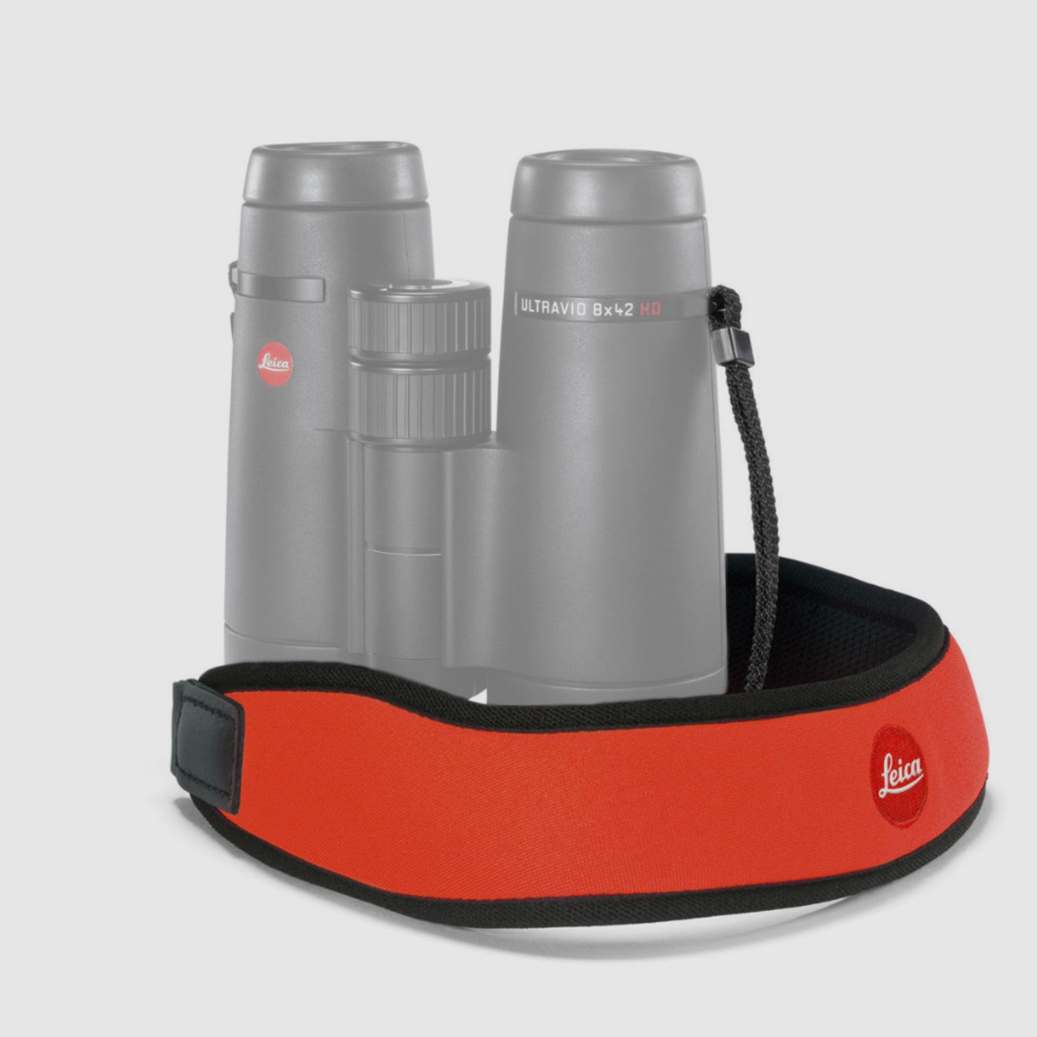 Leica neopreen verrekijkerband signaaloranje 42054