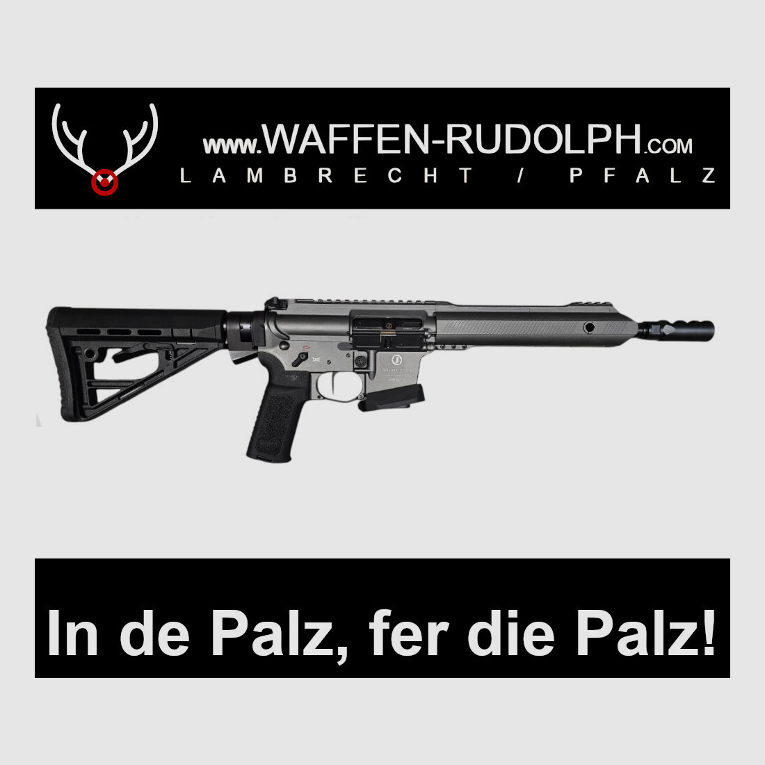 <SCHMEISSER AR15-9 S4F Dynamic PCC Grigio Sport 10,5“ carabina semiautomatica ASSOLUTAMENTE FANTASTICA da WAFFEN RUDOLPH... disponibile in PFALZ solo QUI!!!