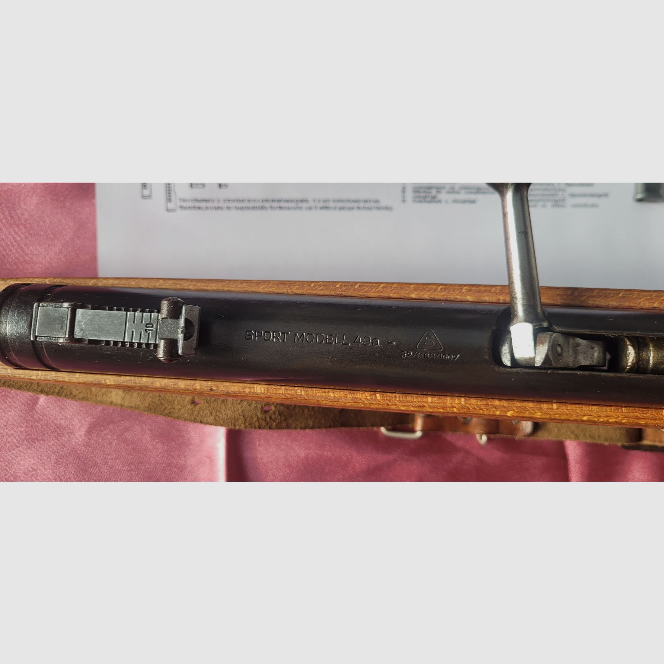 Je vends carabine à air comprimé avec magasin, modèle Haenel 49a
