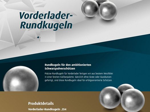 50 Stück H&N Vorderlader BLEI Rundkugeln VL RUND Kaliber: .540 | 13,75mm Schwarzpulver #94045400001