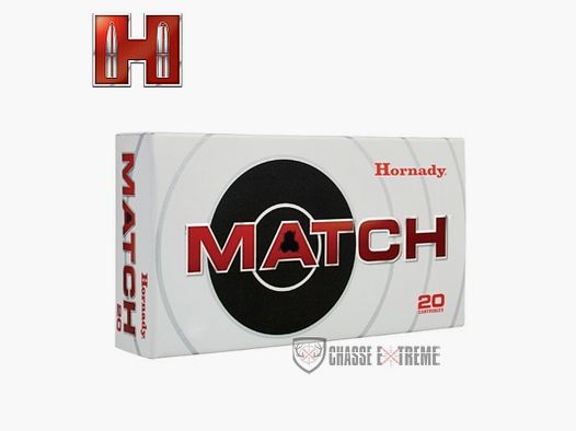 20 Munitions HORNADY Cal 6mm Creedmoor 108gr Eld-Match