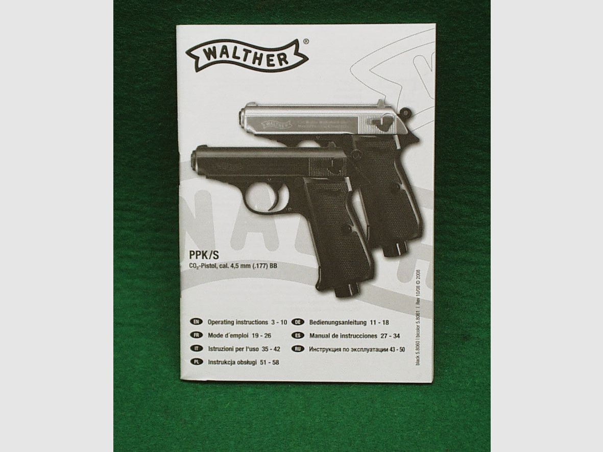 Walther PPK/S CO2 pistol