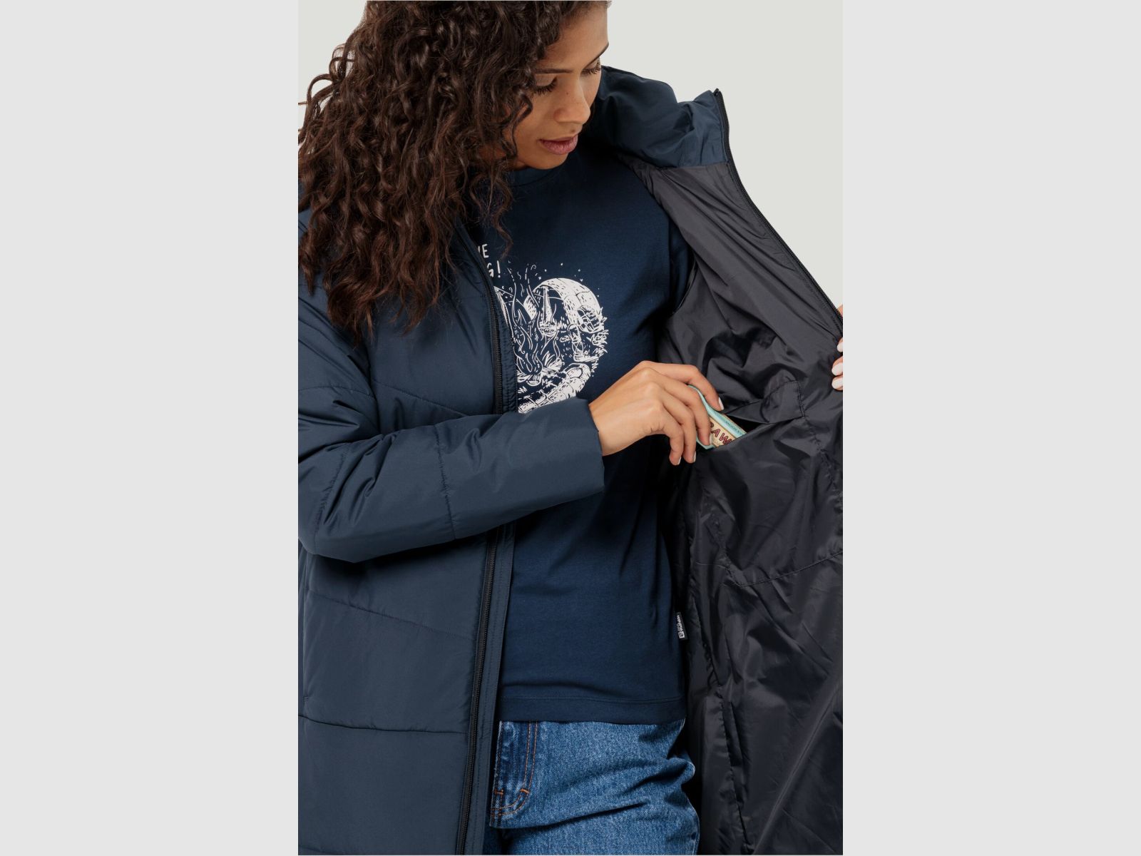 JACK WOLFSKIN Deutzer Coat W Night Blue