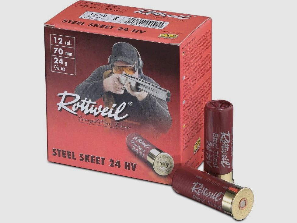 Rottweil Steel Skeet HV 12/70 2,2 mm - 25 stuks.