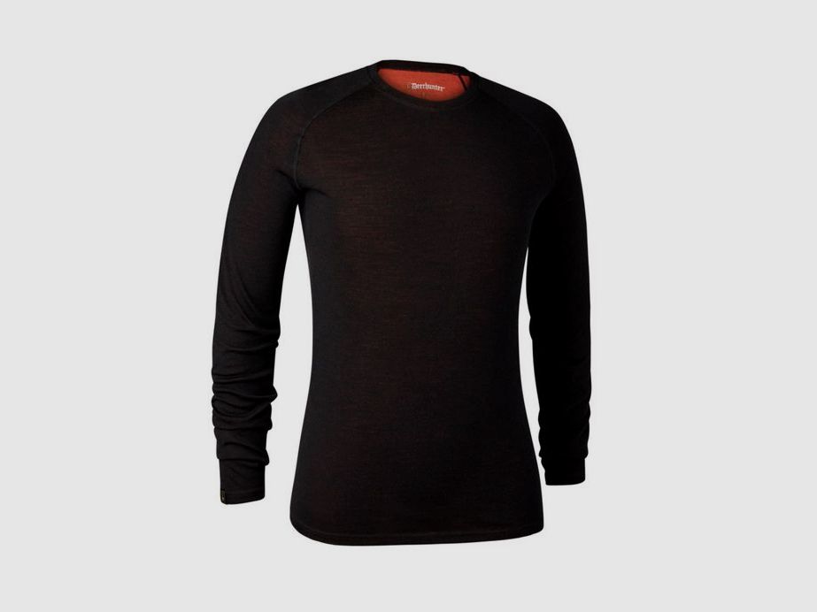 Deerhunter Quinn Merinoundertrøje Black Oak, billede 1 af 2