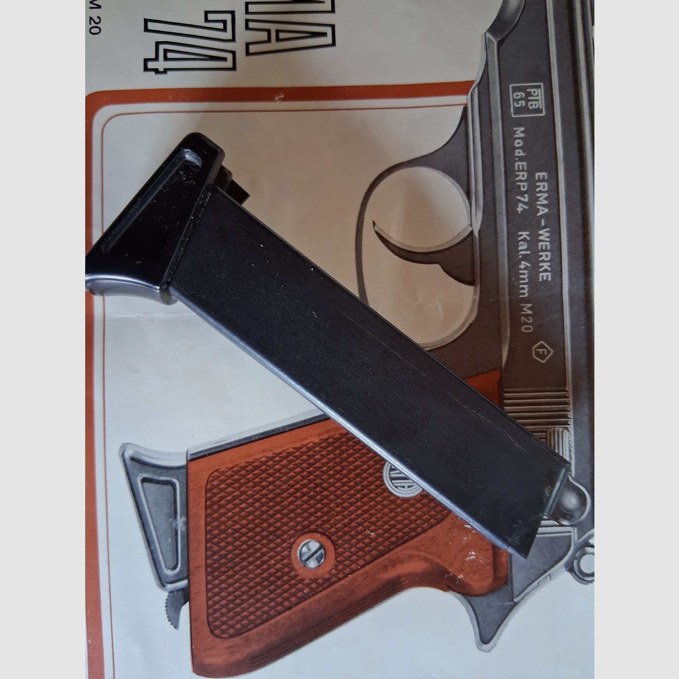 Magazine 7-round for Erma ERP 74 unused for adapter cartridges 4mm M20