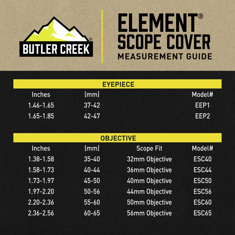 Osłona lunety Butler Creek Element obiektyw 45-50mm, zdjęcie 2 z 2