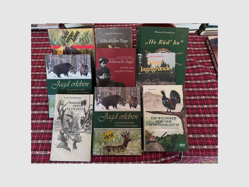 Jagd-/Erlebnisse/Biografien-Bücher - namenhafter Autoren
