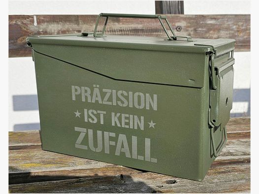 BW Original cal.50/5,56 Munitionskiste, Wasserdicht, mit GRAVUR NEU!!!