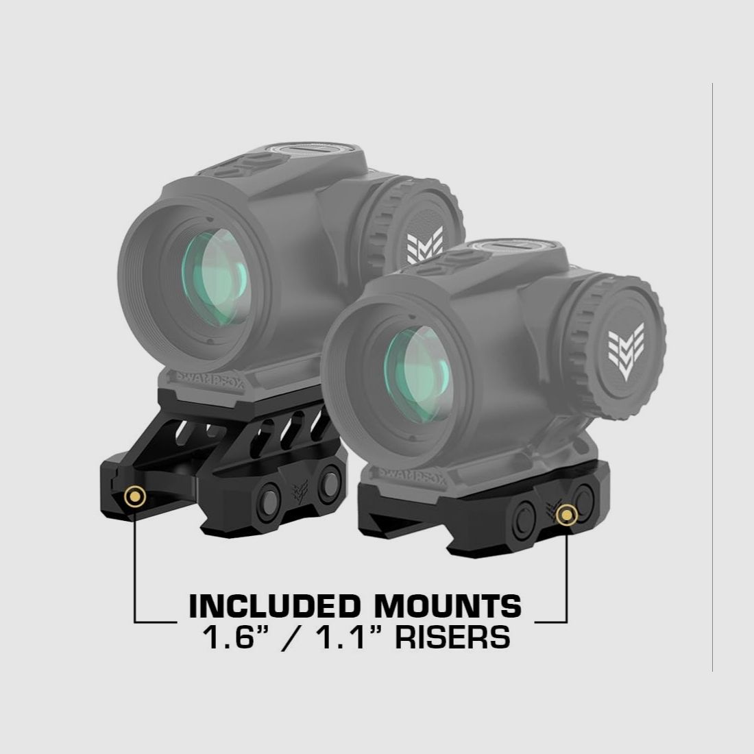 SWAMPFOX Raider 1x20 Microprisma con retícula BRC verde