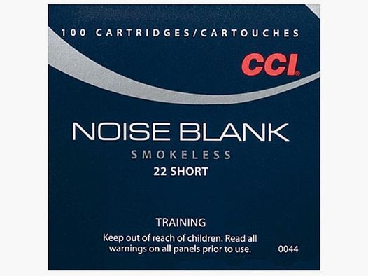 CCI Noise Blank smokeless .22 court cartouche 100 cartouches