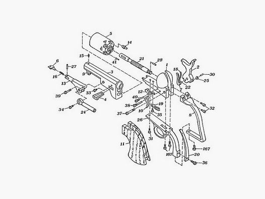 Rewolwer Pocket 1849 -kolor standardowy czarny 0035
