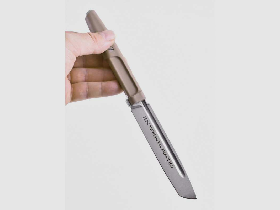 Cuchillo fijo ligero Extrema Ratio MAMBA desierto Böhler N690