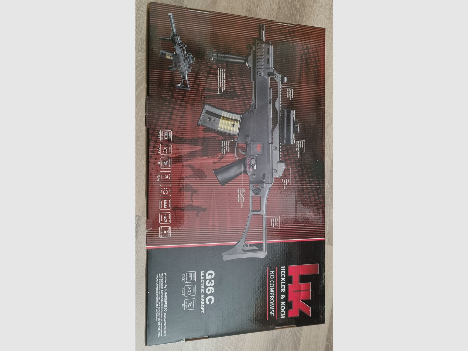 Airsoft G36 C 0,5 Joule 