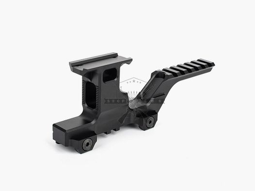 High mount for Red Dot and PEQ Box - Black [WADSN]