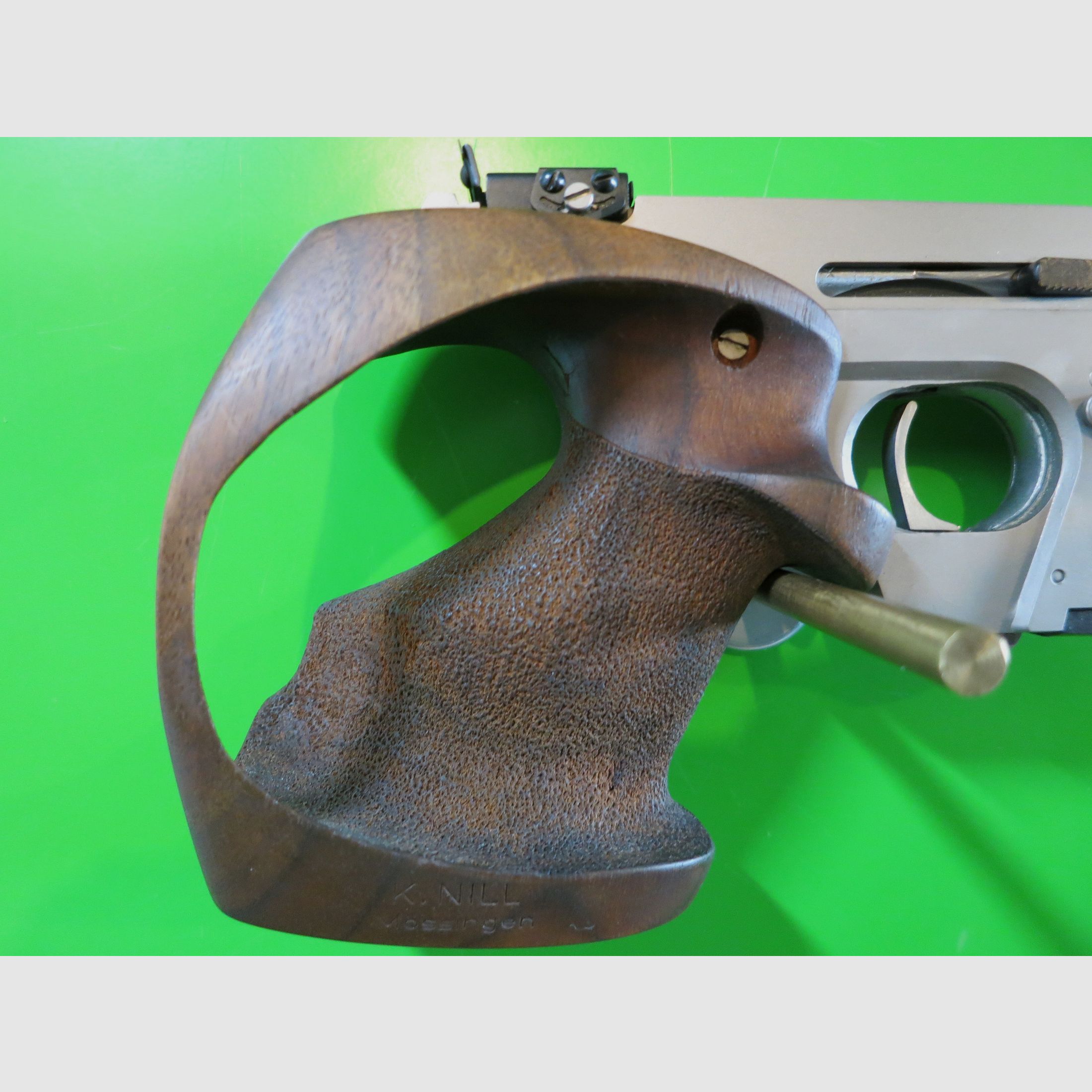 Sport-Pistole Walther OSP Kaliber .22lr, NILL Sport-Griff, .22 Short, Nickel-Version    #79-