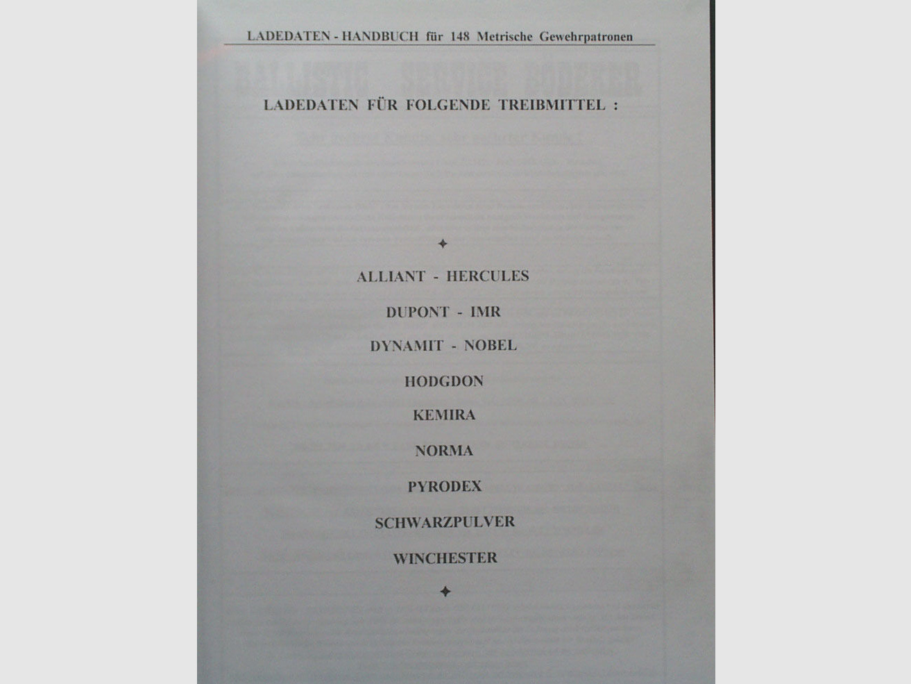 Ladedaten Handbuch (Hardcover) für 148 Metrische Gewehr-Patronen