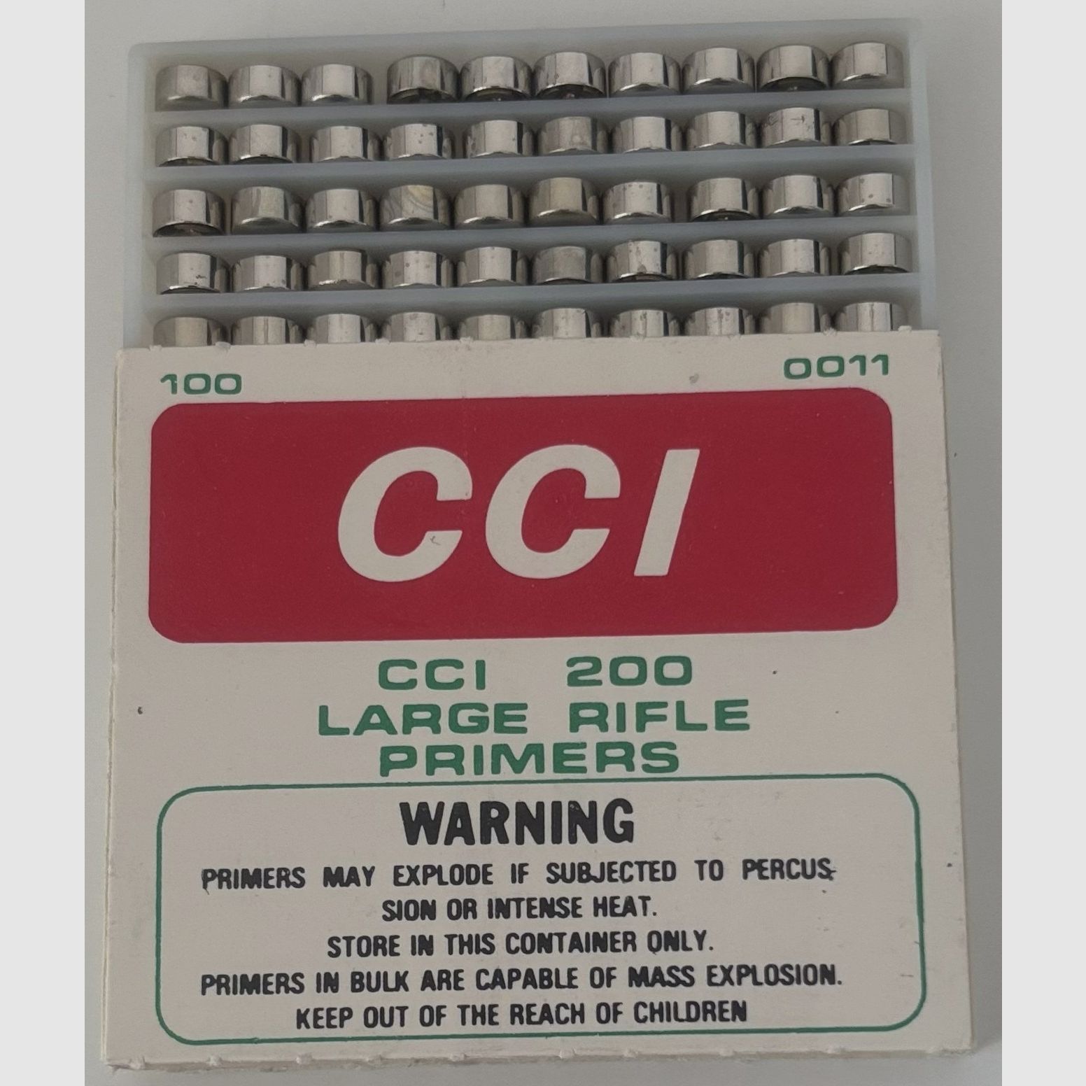 CCI Standard Zünder 200 duże zapałki do karabinów.