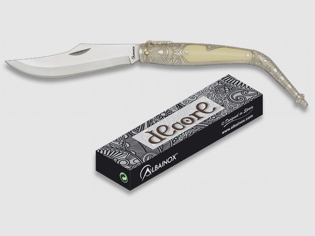 Coltello a serramanico spagnolo sottile ws3 lama 8,8 cm, scatola regalo