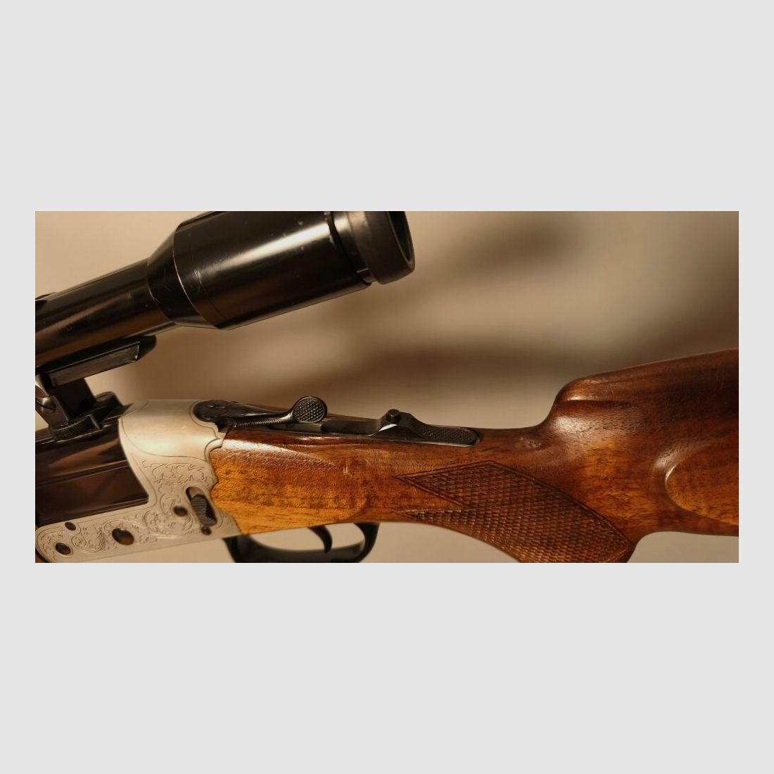 Heym 22S BBF rifle combinado .222RemMag 16/70 con mira Swarovski 8x56