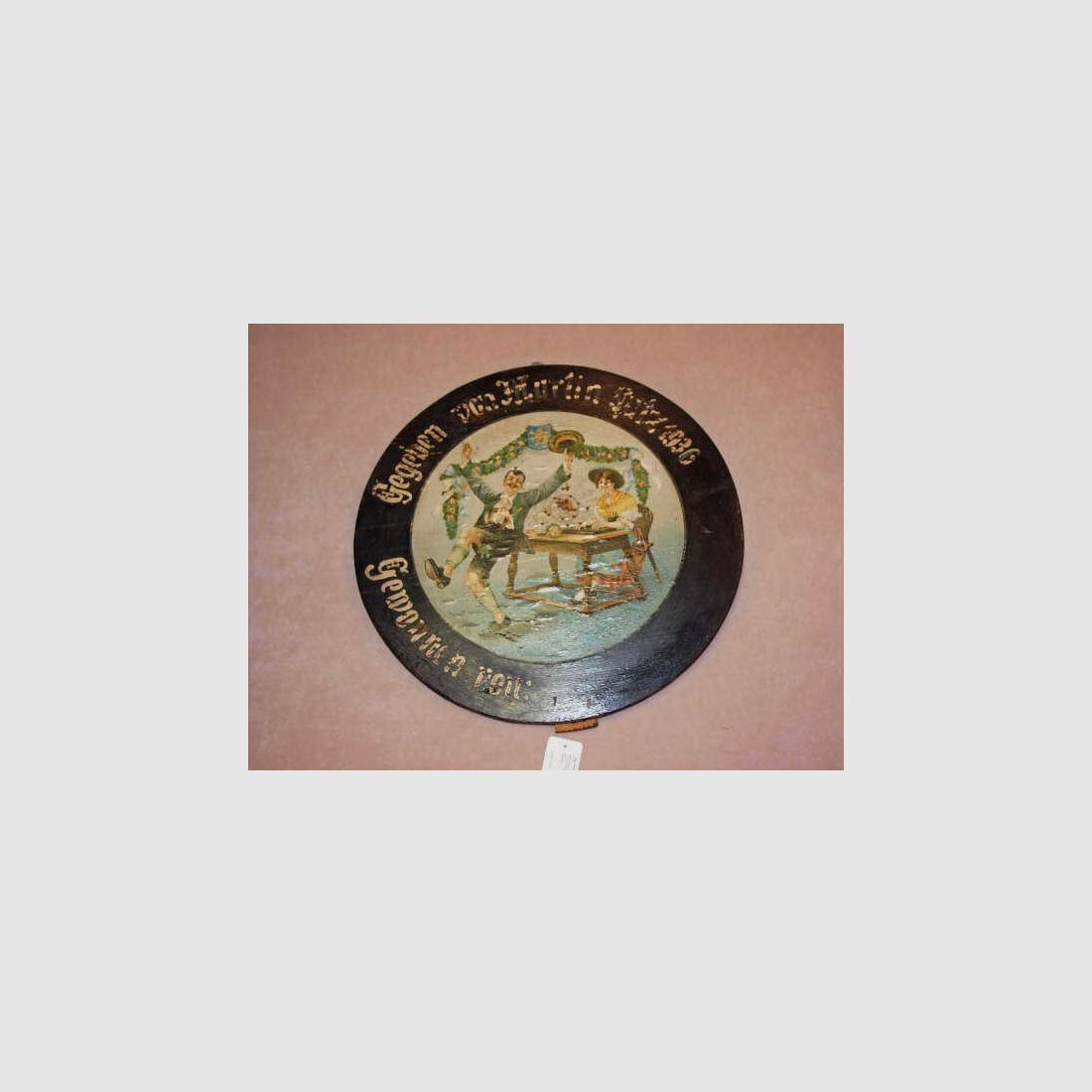 Deutsch, Herst. unbekannt orig. historische Ehrenscheibe von Schützenfest 1936