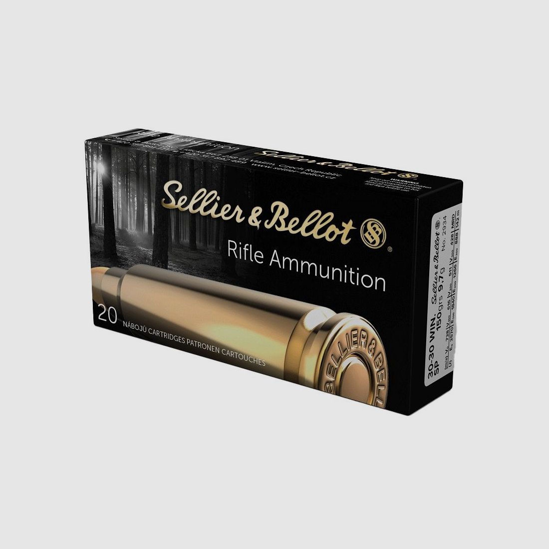 Patronen S&B 30-30 Win SP+ 9,7g/150 GRS Schachtel mit 20, Bild 1 von 3