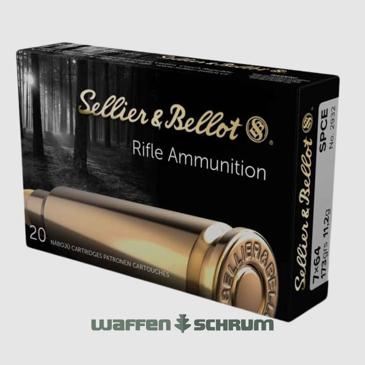 Sellier & Bellot Teilmantel CE 11,2g - 173gr. 7x64