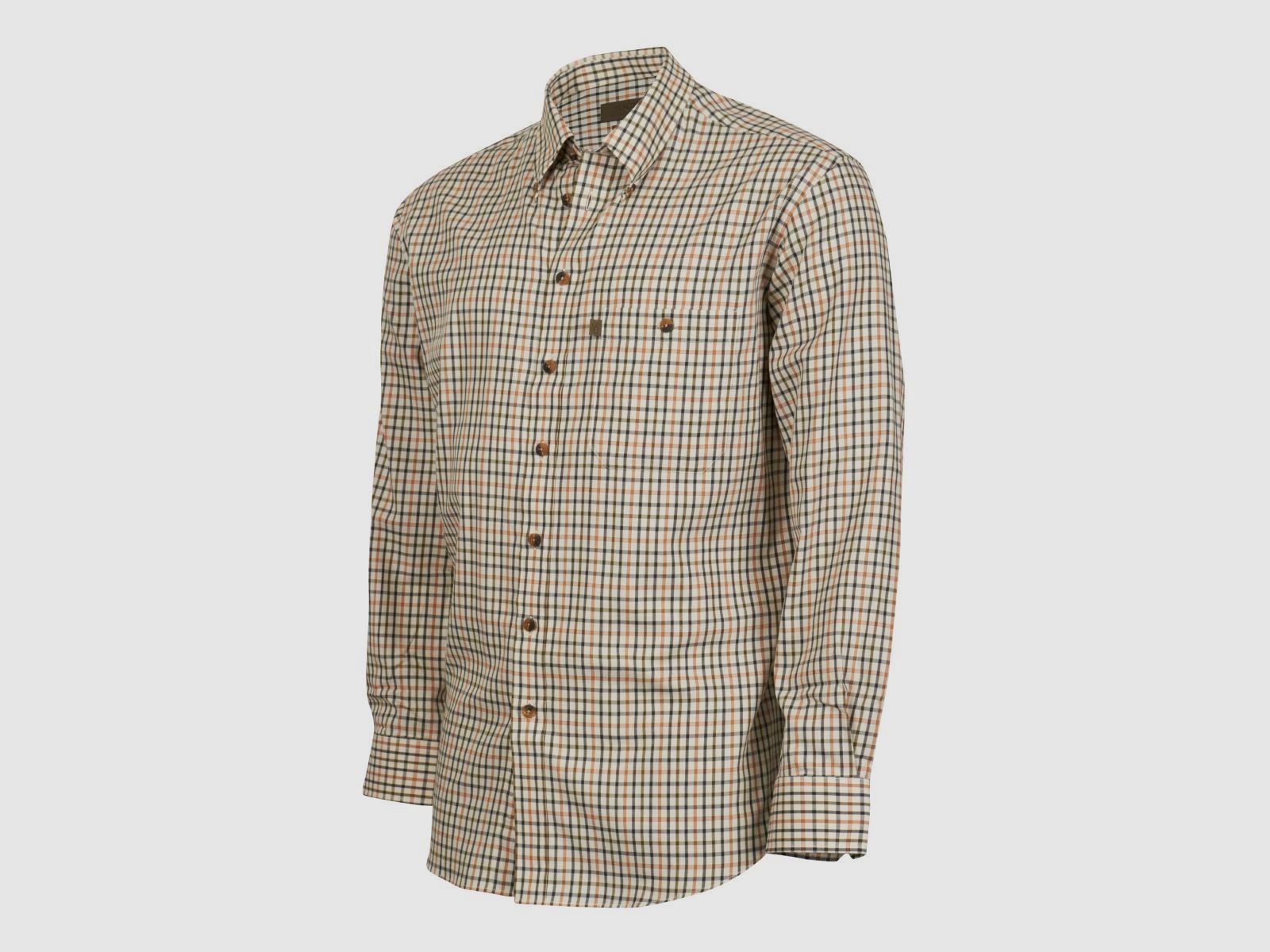 Böcker Hemd Modern Fit Easy Care Natur kariert