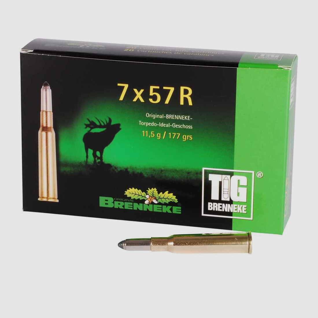 7x57 R TIG 11,5g/177grs. Brenneke