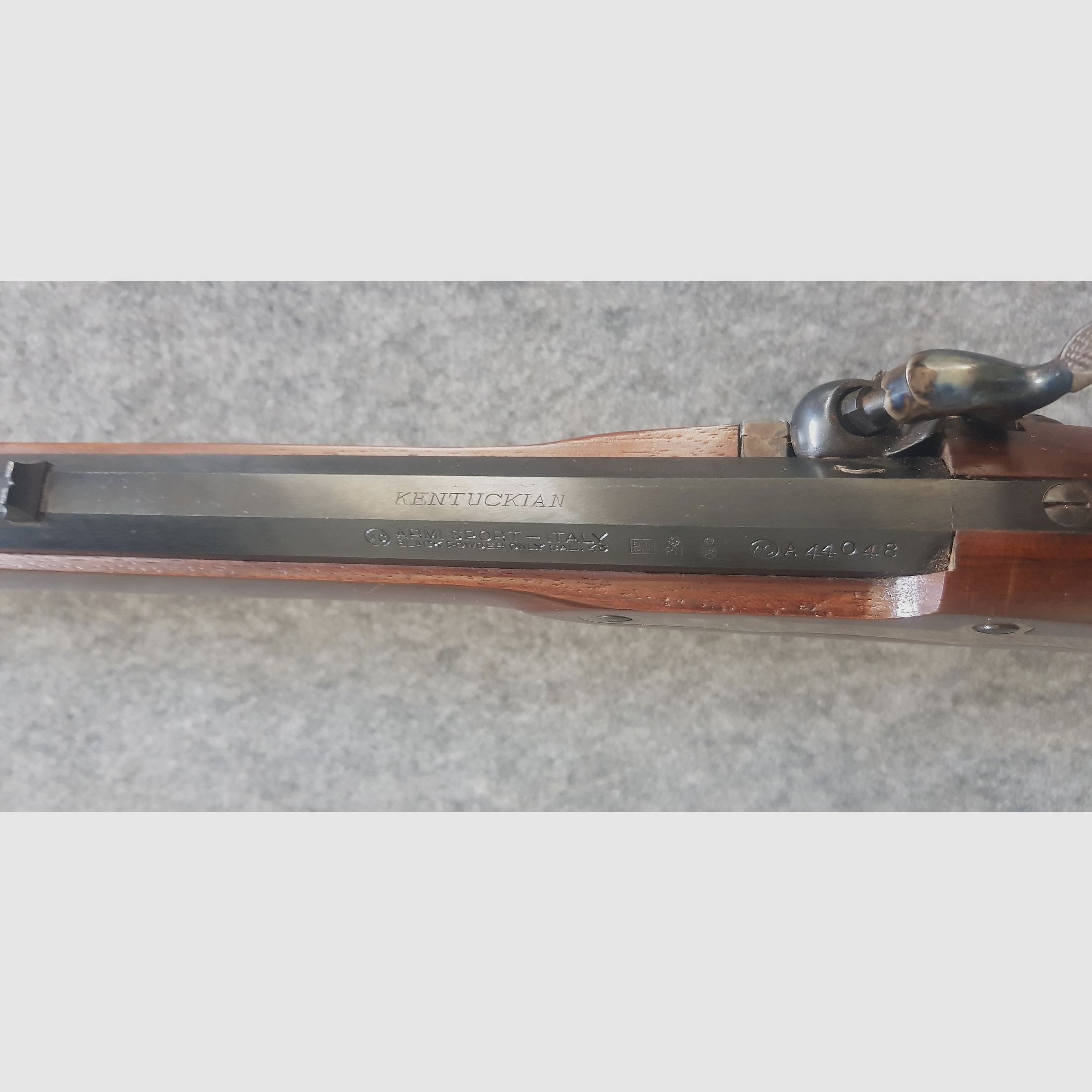 Vorderlader Pedersoli  Perkussions Büchse Rifle Armi Sport - Italy Kentuckian im Kaliber .45 Gewehr 