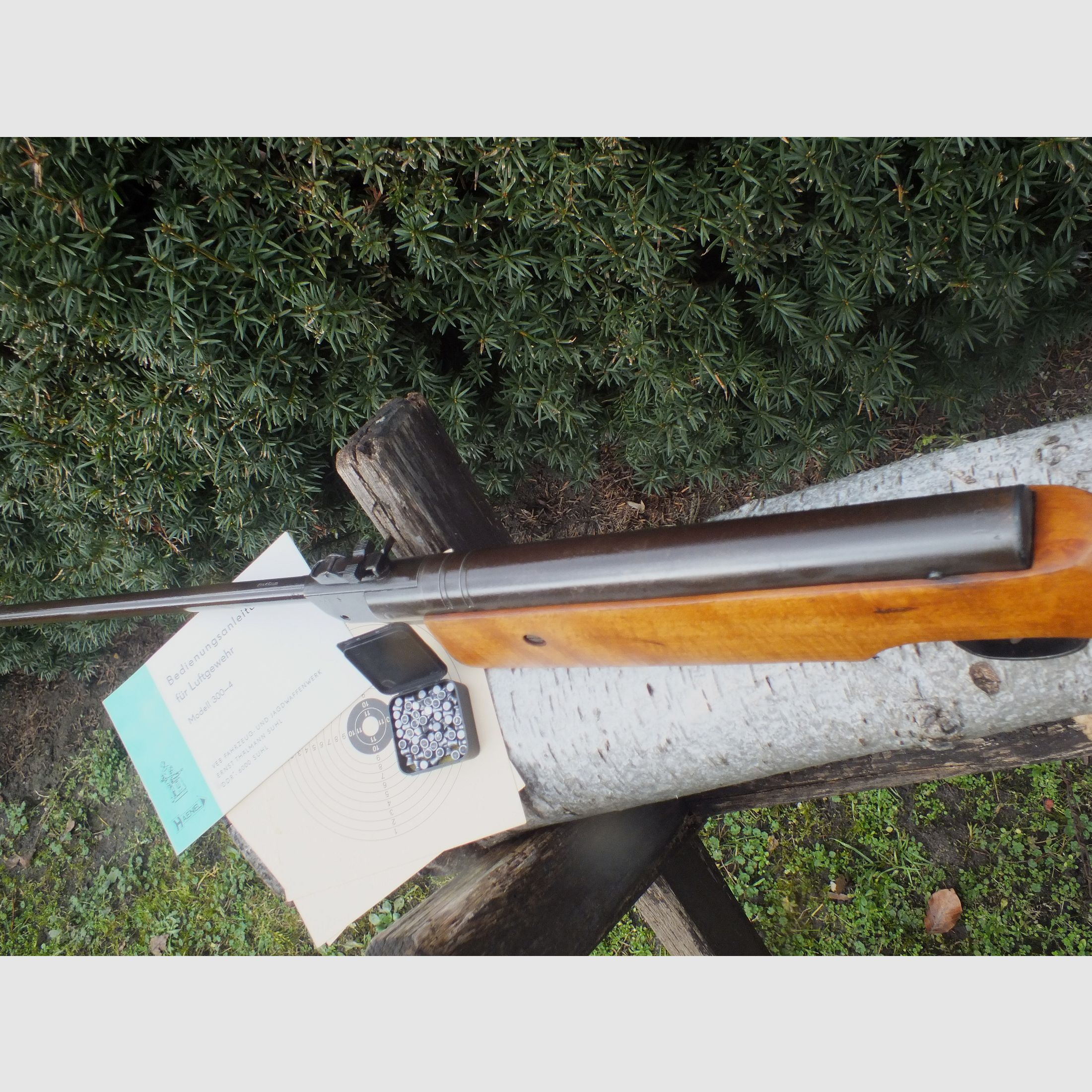 Suhler Luftdruckgewehr Haenel 300-3 mit Sportschaft