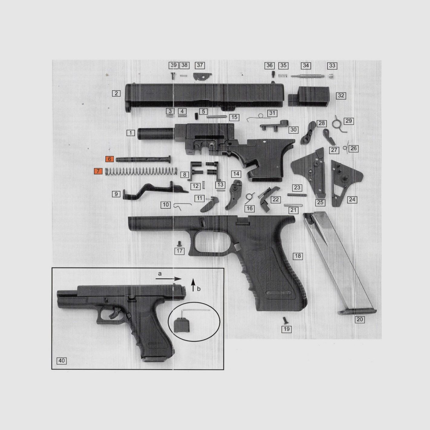 Ersatzteile Kit Bruni Gap 8 mm