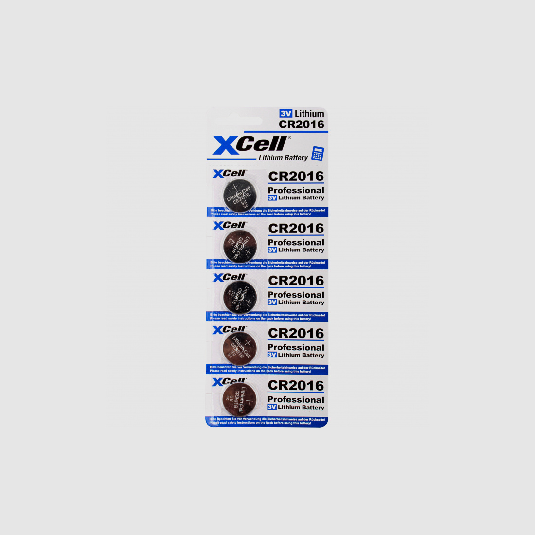 XCell       XCell   Lithium Knopfzeilen Batterien 3 V (CR2016)