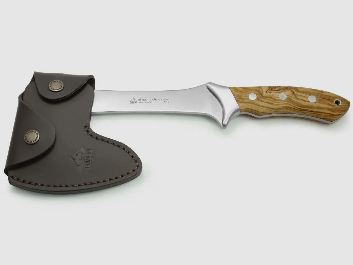 PUMA IP el hacha olive, mit gelasertem Pumakopf