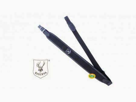 RISERVA Schulterriemen schwarz Carbonleder - R2134