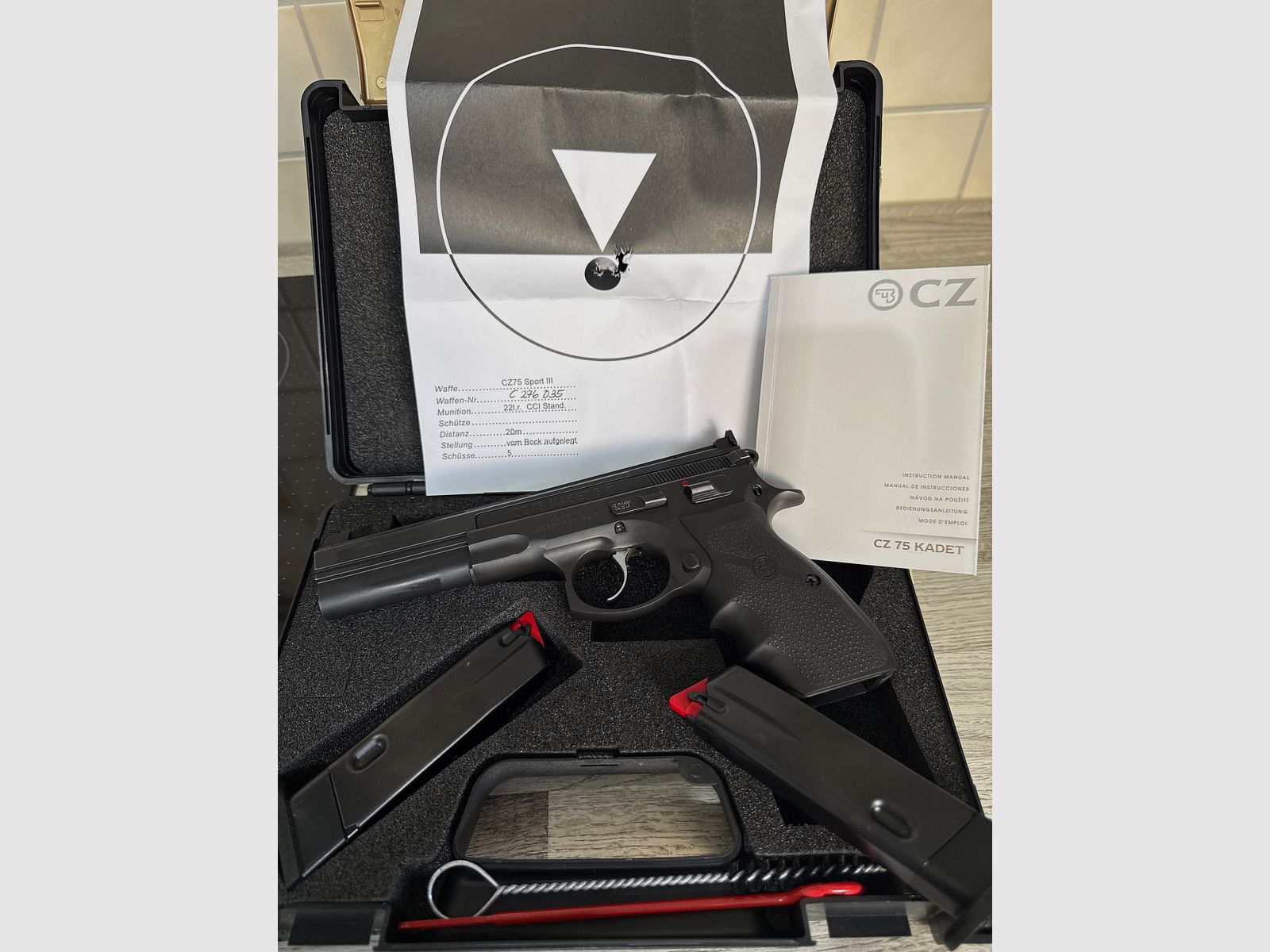 Oschatz CZ75 Sport 3 6 Zoll Edelstahllauf