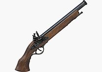 Pistolet décoratif avec poignée en bois